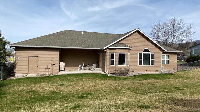 5055 Jordan Ct, Missoula, MT 59803 - rear view of property with a patio and roof with shingles