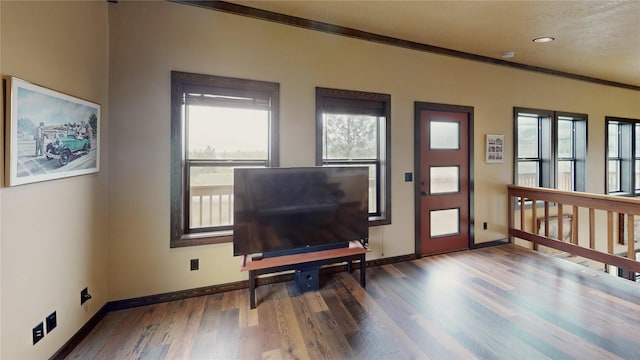 87 Velvet Grv, Eureka, MT 59917 - foyer featuring wood finished floors and crown molding