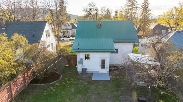 bird's eye view with a residential view