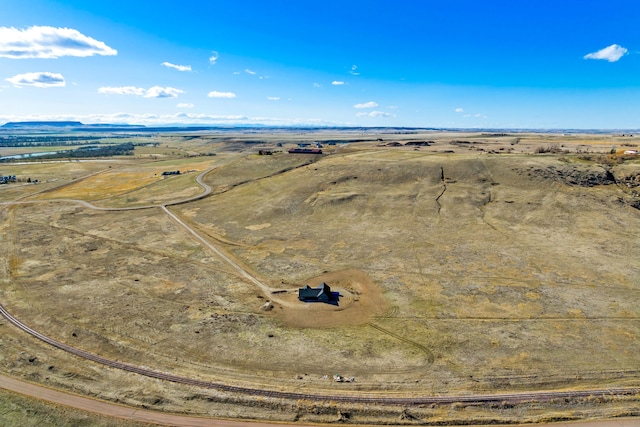 bird's eye view featuring a rural view