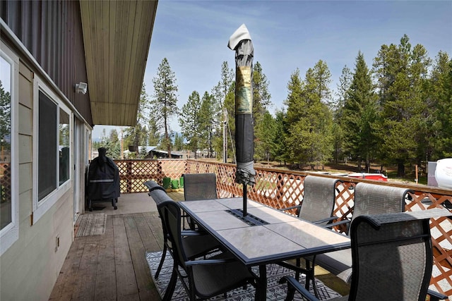 57 Fir St, Trout Creek, MT 59874 - deck featuring outdoor dining area