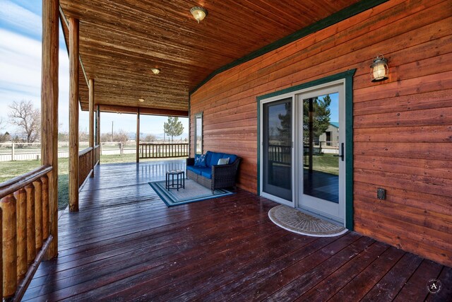 3570 Juniper Dr, Helena, MT 59602 - view of wooden deck
