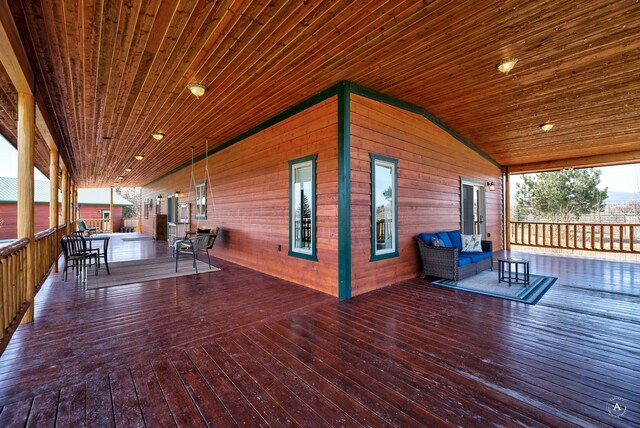 3570 Juniper Dr, Helena, MT 59602 - view of wooden terrace