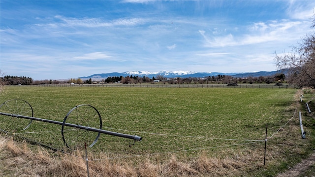 3570 Juniper Dr, Helena, MT 59602 - view of yard featuring a view of countryside and a mountain view