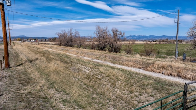 3570 Juniper Dr, Helena, MT 59602 - view of yard featuring a view of rural / pastoral area and a mountain view