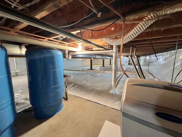 3570 Juniper Dr, Helena, MT 59602 - unfinished basement featuring a water pressure tank