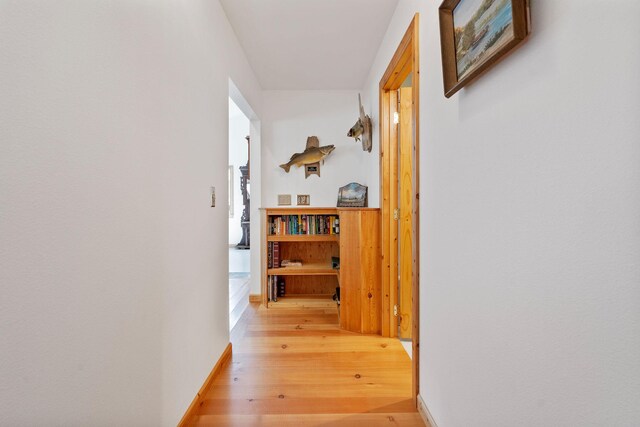 1000 Kelley Rd, Columbia Falls, MT 59912 - hall featuring light wood-type flooring and baseboards