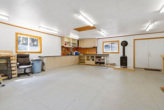 1000 Kelley Rd, Columbia Falls, MT 59912 - misc room with a wood stove