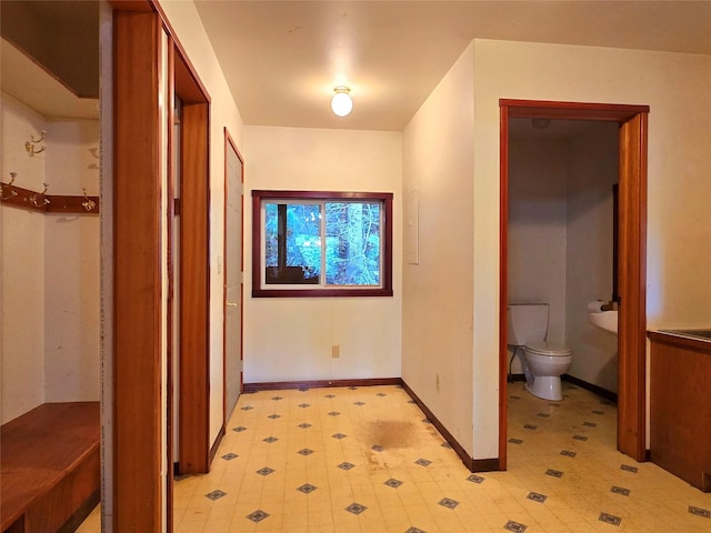 225 Marten Creek Rd, Trout Creek, MT 59874 - hallway featuring baseboards