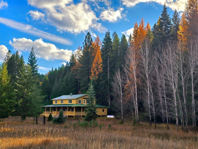 225 Marten Creek Rd, Trout Creek, MT 59874 - back of house with a view of trees