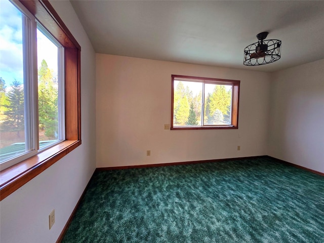 225 Marten Creek Rd, Trout Creek, MT 59874 - unfurnished room featuring plenty of natural light and dark carpet