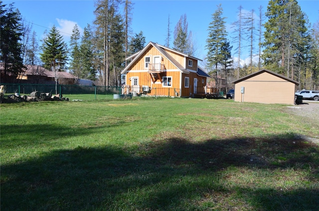 113 Cougar Trl, Whitefish, MT 59937 - exterior space with a lawn and fence