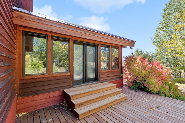 2549 Horseshoe Hills Trl, Seeley Lake, MT 59868 - deck with entry steps