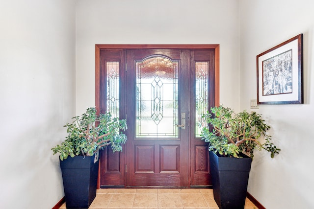 2549 Horseshoe Hills Trl, Seeley Lake, MT 59868 - entryway featuring baseboards and light tile patterned floors