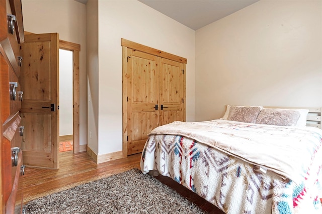780 Anglers Bend Way, Missoula, MT 59802 - bedroom with wood finished floors, a closet, and baseboards