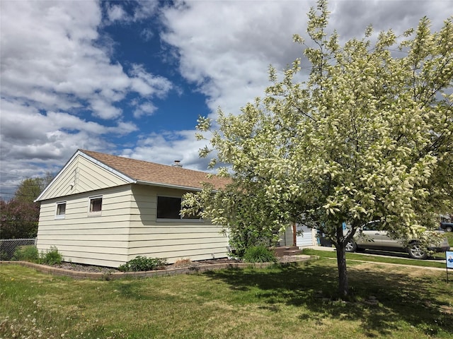 2225 N Dr, Butte, MT 59701 - view of side of property with a lawn and a chimney