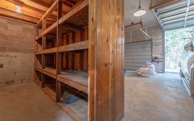 storage room featuring a garage
