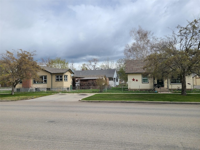 view of road with curbs