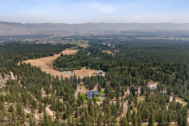 5608 Trinity Way, Florence, MT 59833 - drone / aerial view featuring a mountain view and a view of trees