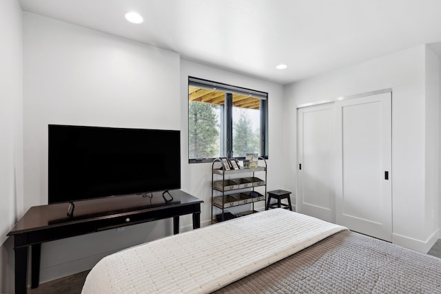 5608 Trinity Way, Florence, MT 59833 - bedroom featuring recessed lighting, a closet, and baseboards
