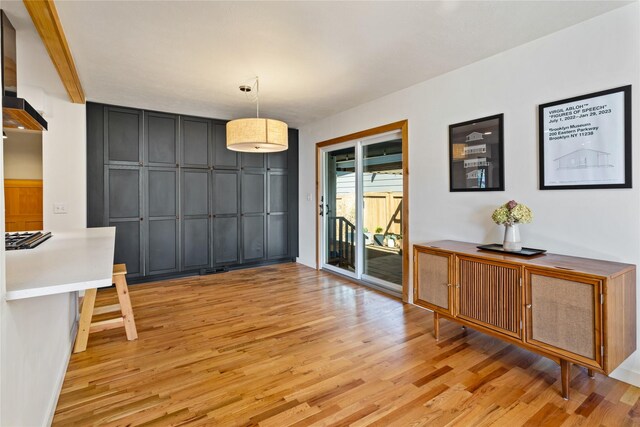 4210 Lincoln Rd, Missoula, MT 59802 - unfurnished dining area with light wood-type flooring