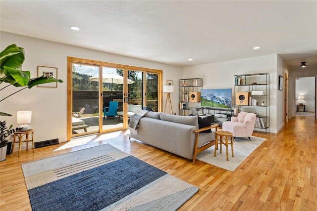 4210 Lincoln Rd, Missoula, MT 59802 - living area with recessed lighting, light wood-style flooring, and visible vents