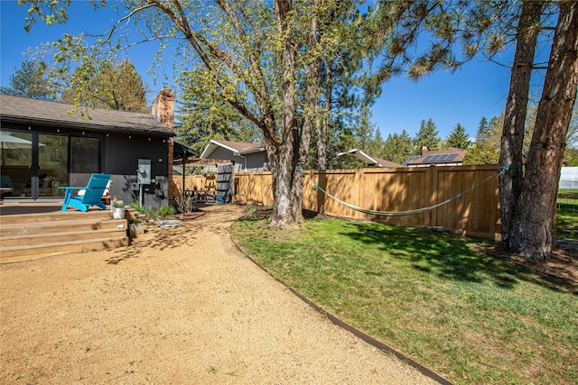 4210 Lincoln Rd, Missoula, MT 59802 - view of yard with a deck and fence