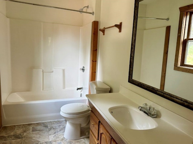1180 Grandview Dr, Seeley Lake, MT 59868 - full bathroom featuring vanity and bathtub / shower combination