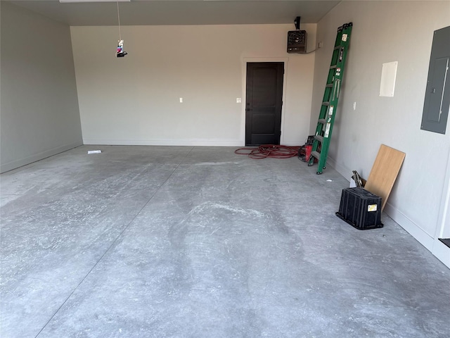 3431 Goldenrod Ln, Kalispell, MT 59901 - garage with baseboards and electric panel
