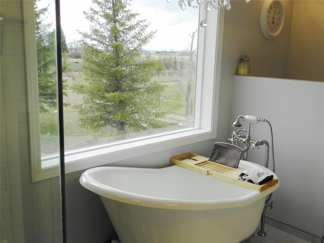 652 Simms Ashuelot Rd, Fort Shaw, MT 59443 - full bathroom featuring a freestanding tub