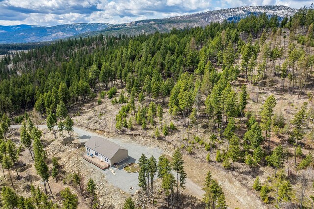 87 Hodge Rdg, Kila, MT 59920 - bird's eye view with a view of trees and a mountain view