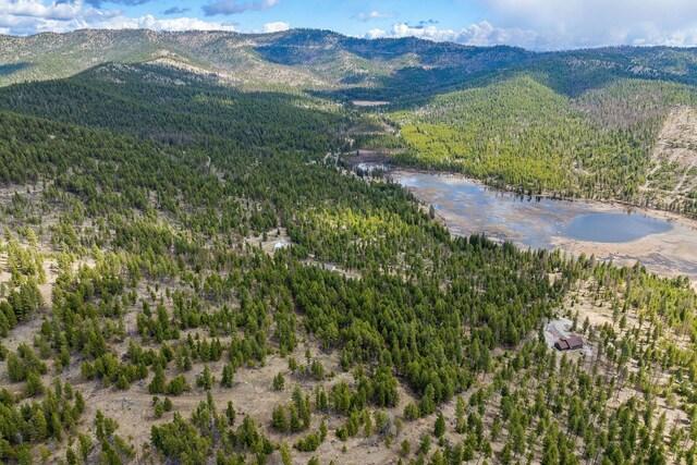 87 Hodge Rdg, Kila, MT 59920 - bird's eye view with a water and mountain view and a forest view