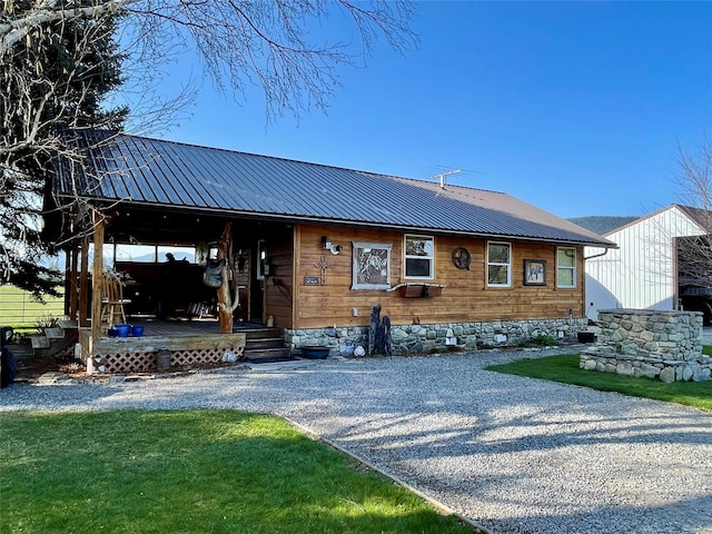 5 Whitepine Ranch Ln, Trout Creek, MT 59874 - kitchen featuring stainless steel appliances, light countertops, a sink, wooden ceiling, and under cabinet range hood