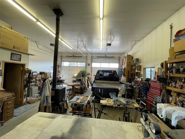 5 Whitepine Ranch Ln, Trout Creek, MT 59874 - garage featuring a workshop area