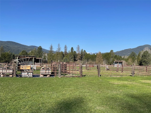 5 Whitepine Ranch Ln, Trout Creek, MT 59874 - view of yard with a mountain view and a rural view