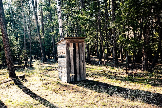 view of shed