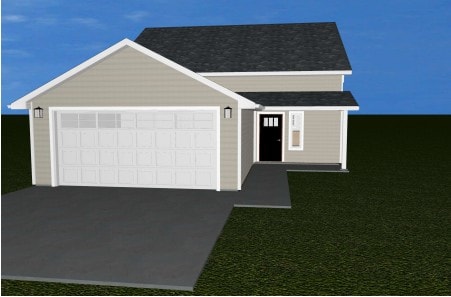 3702 7th St NE, Great Falls, MT 59404 - view of front of property featuring driveway and an attached garage