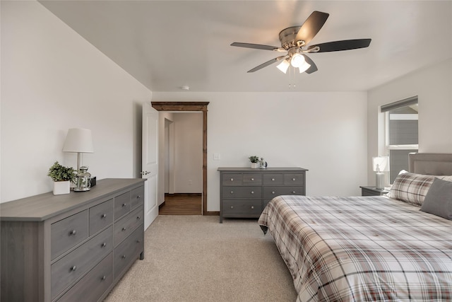 2277 Spring Wheat Loop, East Helena, MT 59635 - bedroom featuring light carpet and a ceiling fan