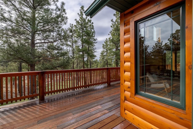 view of wooden terrace