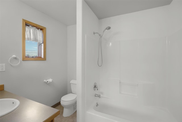 3404 Jasper Rd, Great Falls, MT 59404 - full bath with vanity, washtub / shower combination, and tile patterned floors