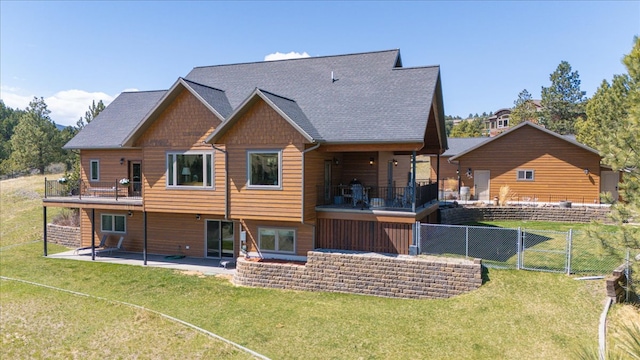 160 Jackson Creek Rd, Clancy, MT 59634 - back of property with a balcony and a patio
