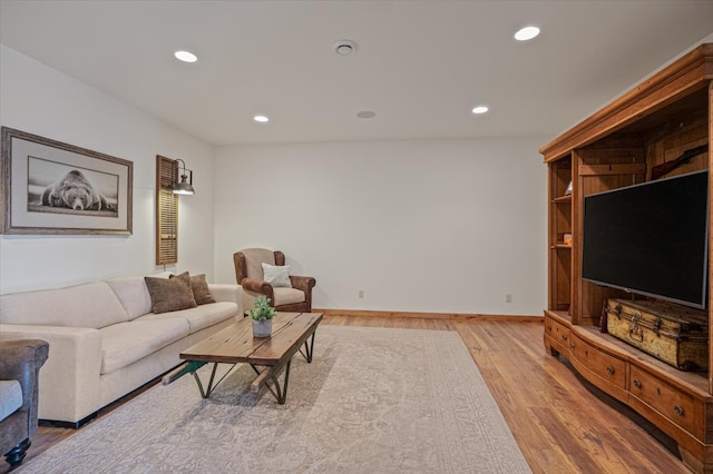 160 Jackson Creek Rd, Clancy, MT 59634 - living area with light wood-style floors and recessed lighting