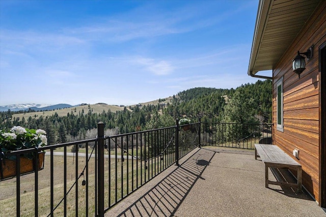 160 Jackson Creek Rd, Clancy, MT 59634 - balcony with a mountain view and a view of trees