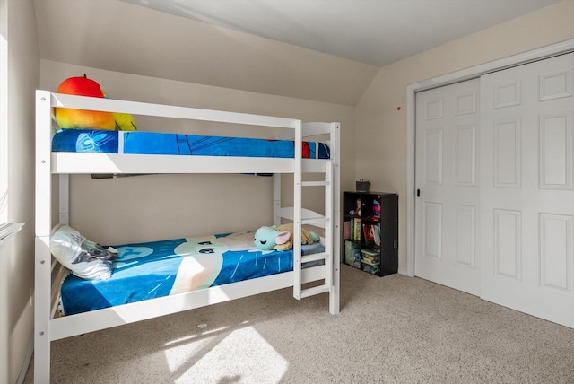 116 Grandview Ter, Lakeside, MT 59922 - carpeted bedroom featuring lofted ceiling and a closet