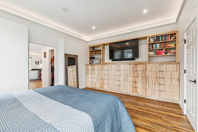 14 Buffalo Hill Cir, Kalispell, MT 59901 - bedroom featuring wood finished floors and recessed lighting