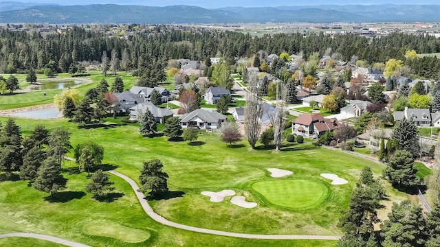 14 Buffalo Hill Cir, Kalispell, MT 59901 - aerial perspective of suburban area featuring a water and mountain view and a golf course