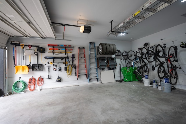 14 Buffalo Hill Cir, Kalispell, MT 59901 - garage with a garage door opener and bike storage