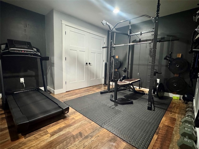 19 Country Meadow Ln, Clancy, MT 59634 - workout room with wood finished floors and baseboards