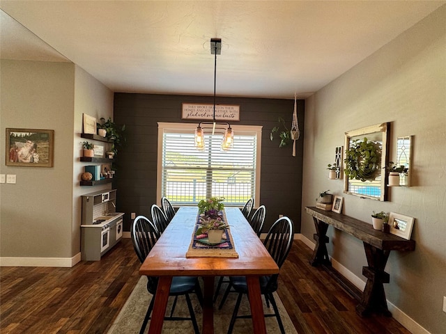 19 Country Meadow Ln, Clancy, MT 59634 - dining space with dark wood finished floors and a chandelier