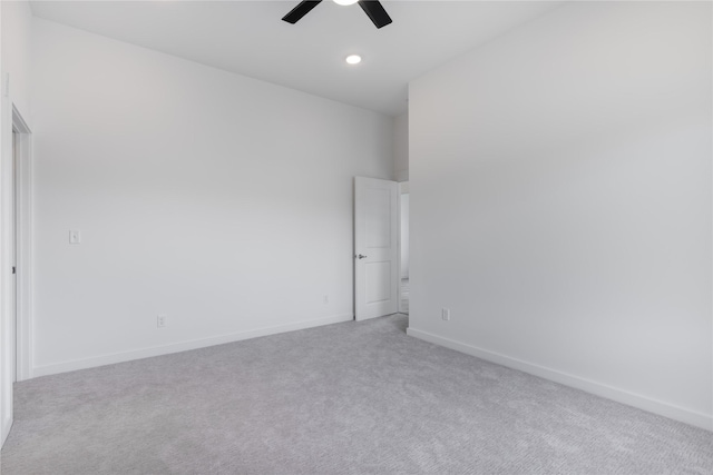 209 Pearl St, Ennis, MT 59729 - carpeted empty room featuring a ceiling fan, baseboards, and recessed lighting